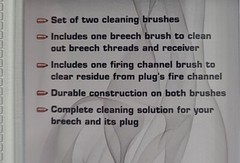 Thunder Cloud Breech & Fire Channel Brush Set .50 Cal InLine Muzzleloader 87120A