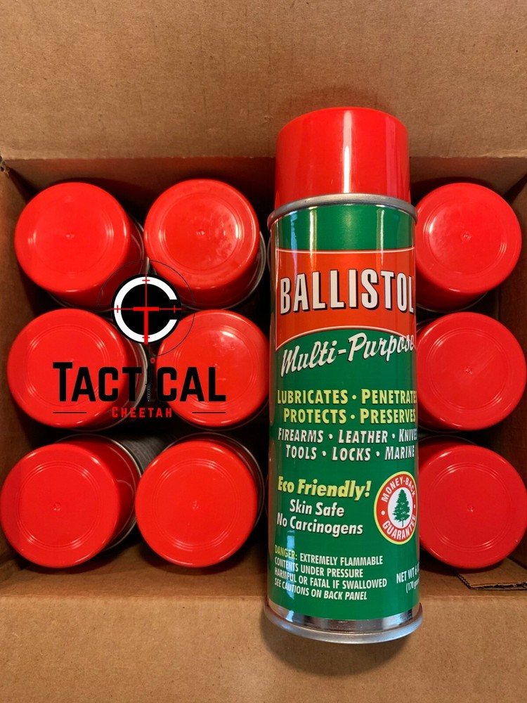 Gun Cleaning Ballistol Multipurpose Spray Aerosol, 12 Cans of 6oz Made in USA &