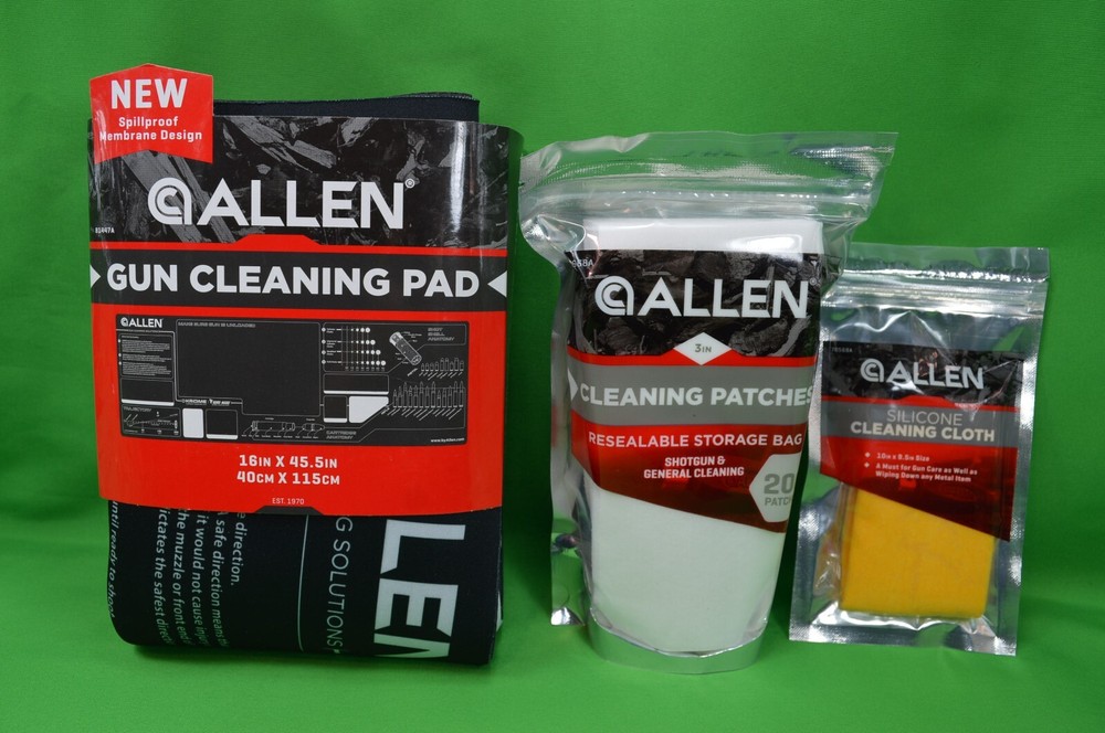 ALLEN Gun Cleaning Items Pad,Silicone Cloths,Cleaning Patches,New In Pack,G
