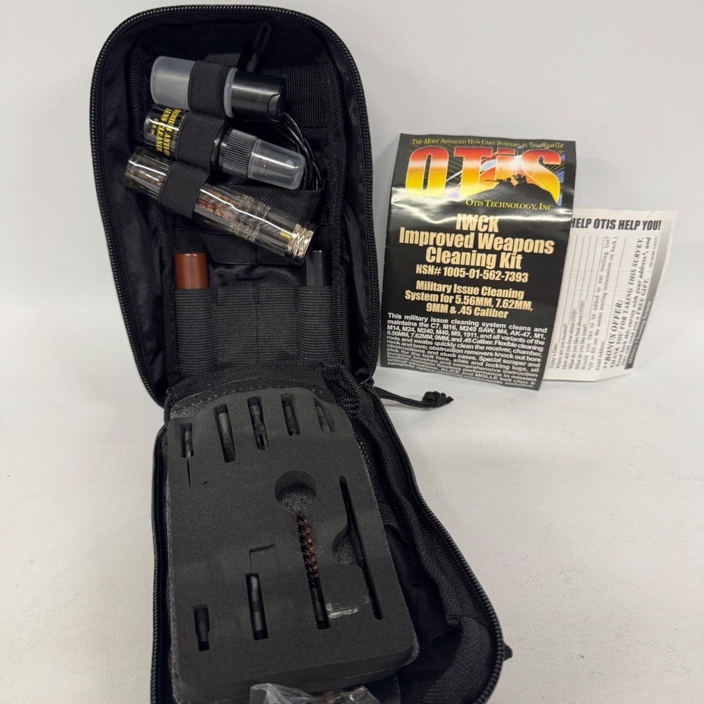 Otis IWCK Soldier Gun Cleaning Kit 5.56/7.62/9MM/.45 CAL NSN 1005-01-562-7393
