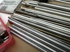 Lot 50+ Pcs Vintage Antique Gun Cleaning Rods Brass Aluminum Rifle Outers Hoppes