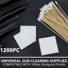 Gun Cleaning Patches Swabs Kit Lint Free Multi Caliber
