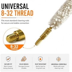 .50 Cal Bore Mop Cleaning Brushes (5 Pieces)