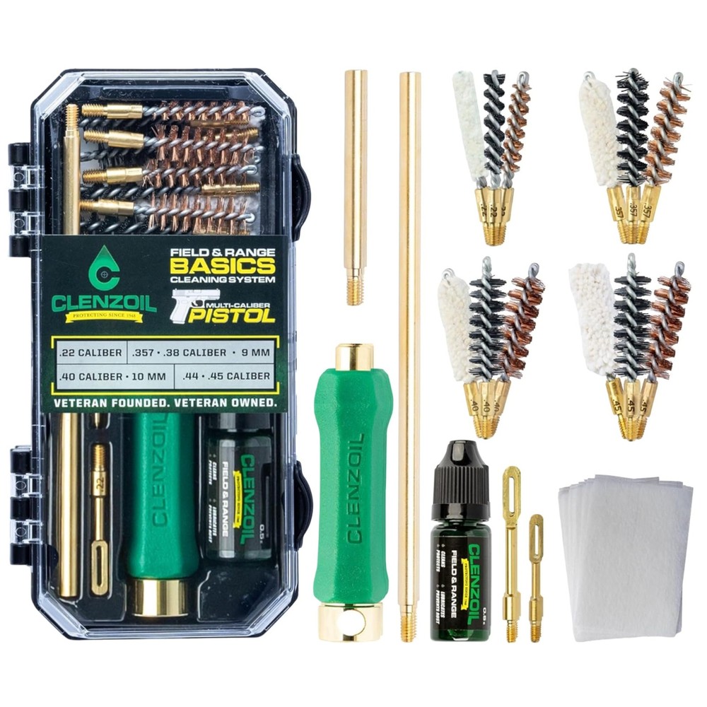 CLENZOIL Field & Range Pistol Basics Cleaning Multi-Caliber, Multi-Caliber