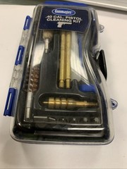 Gunmaster .40/10MM Pistol 14 Pieces Black-Blue Cleaning Kit Used Small Amount