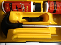 Outers Pistol Cleaning Kit For .357, .380,.38 Calibers/9mm 8-piece for Gun Care