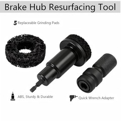 Wheel Hub Cleaning Kit for Power Drill – Includes 1 Adapter and 5 Grinding