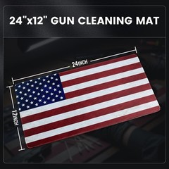 24″x12″ Pistol Cleaning Mat and 100PCS 6″ Swabs – with…