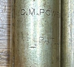 Antique C. M. Powers Brass Gun Cleaner