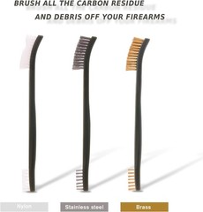 Gun Cleaning Brushes Picks Kit Set Brass Copper Steel Nylon Stainless Steel Ploy