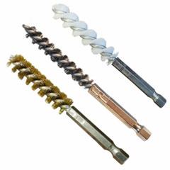 Hightbrush Nylon, Stainless Steel and Brass Brush 2″BL 4″OL, 6-38mm dia for Guns