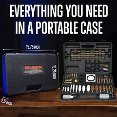 Premium Gun Cleaning Kit with Durable Brass Rods for All Calibers and Guns