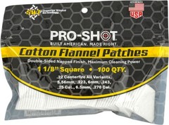 Pro-Shot 100% Cotton Flannel Cleaning Patches .22-.270 Cal 100ct 101