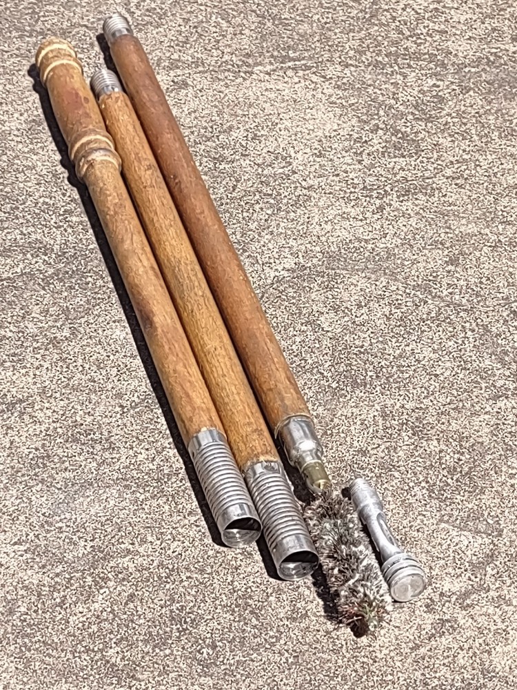 Vintage Shotgun Cleaning Rod, Wood 3-piece