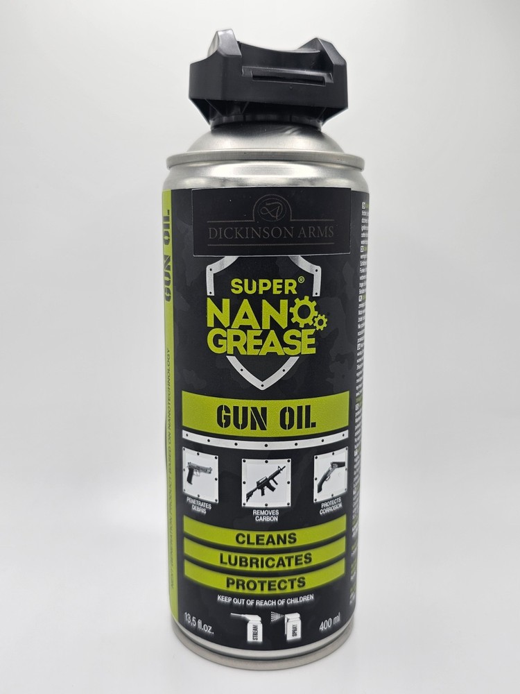 Super Nano Grease Gun Oil 13.5 oz, Gun Cleaner, Advanced Firearm Lubricant