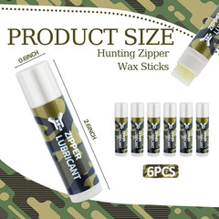 Hunting Zipper Wax Sticks Portable Snap Lubricant Sticks Camouflage Snap Stick Z