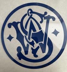 Smith & Wesson S&W Clear Plastic Blue Logo Retail Advertising Counter Mat