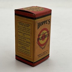 VTG New NOS BOX Hoppe’s Gun Cleaning Patches .22 Cardboard General Store Display