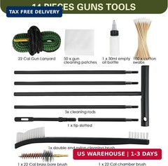 Universal Gun Cleaning Kit for .22 .223Cal 5.56mm .22LR Rifle Pistol Cleaning To