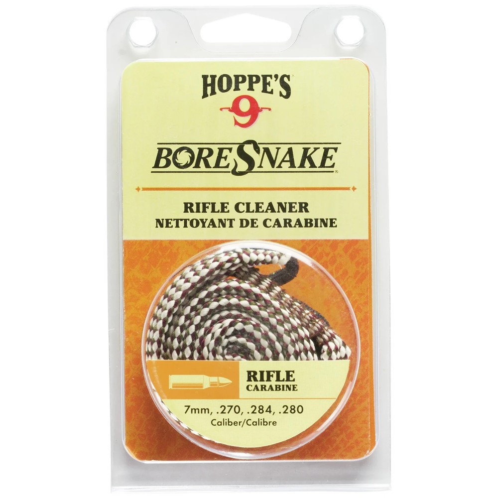 HOPPE’S 9 Gun Bore Snake Rifle Cleaner 7mm, .270, .280 Caliber Quick & Easy New!
