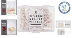300 Count .22 Caliber Wool Felt Cleaning Pellets for Quick Gun Maintenance