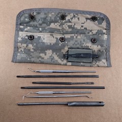 US Military Issue Rifle Gun Cleaning Kit Incomplete Digital Camo SEE PHOTOS