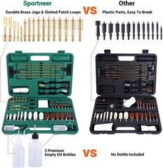 New Universal Gun Rifle Pistol Handgun Shotgun Firearm Cleaning Kit Set w/Case