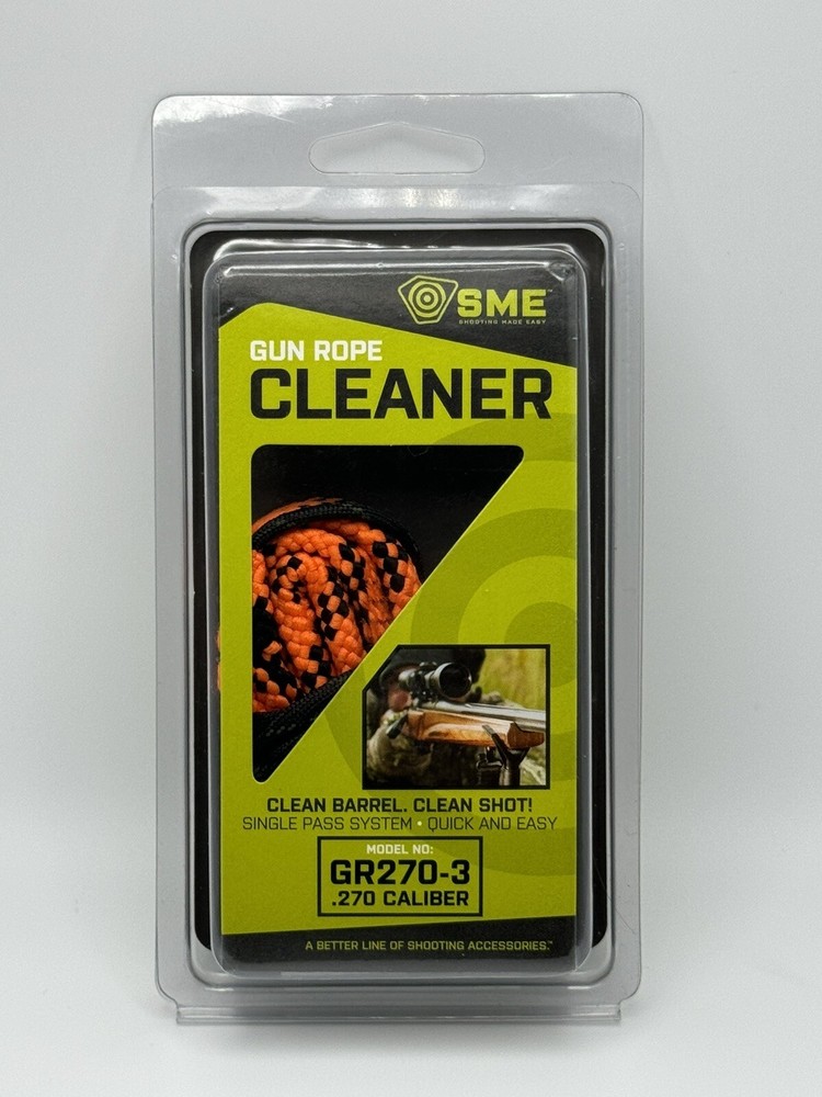 SSI Knockout Gun Rope Cleaner 2 pass cleaning System GR270-3 .270 caliber wBRUSH