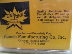 Vtg. Homak HD Rifle-Shotgun Bore Cleaning Kit – NOS – See Pics & Description