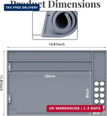 Pistol Gun Cleaning Mat, Gun Maintenance Mat with 10 Magnetic Dots, Gun Cleaning