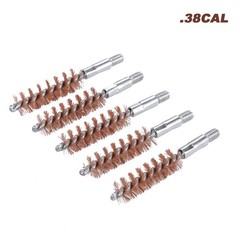 5x Multisize Bronze Bore Brushes Phosphor Bristles for Rifle Gun Pistol Cleaning
