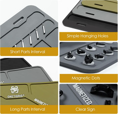 Gun Cleaning Mat Rifle Pistol Gun Mat with Magnetic Dots, Non-Slip Oil Resistant