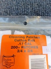 Southern Bloomer 101 Gun Cleaning Cotton Patches 17 Cal – 200 Count