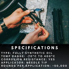 1/4 fl oz Precision Gun Oil with Micro Needle Applicator – Ultimate Firearm Care