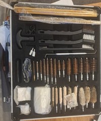 UNIVERSAL Winchester Super Deluxe Gun Firearm Cleaning Kit Carrying case 62 Pc