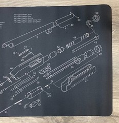 Remington 870 Gun Cleaning Bench Mat Gaming Mouse Pad 12″ x 36″