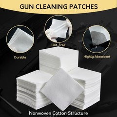 900PCS Gun Cleaning Patches in Storage Box – Thick, Highly Absorbent, Lint Fr…