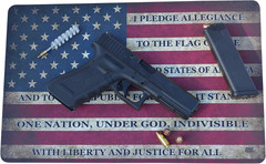 Pledge of Allegiance USA American Flag Gun Cleaning Mat Bench Pad Gift for Gun O