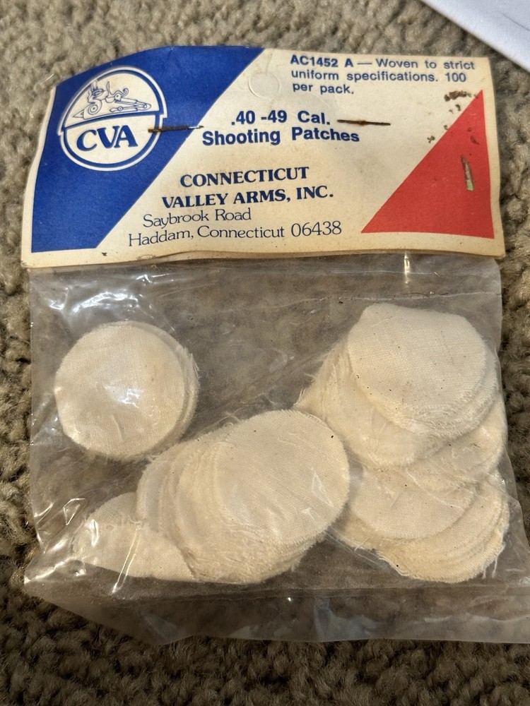 .40-.49 CAL. ROUND SHOOTING PATCHES / 100 Unopened Package & Opened Pack Lot