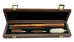 SHOTGUN Cleaning Kit 12 / 20 ga Wood & Brass – Optional Free Personalization Sml