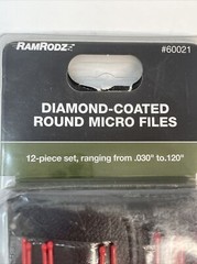 Micro Gun Cleaning Rods Ramrodz 60021 .03″-.120″ Files 12 Piece