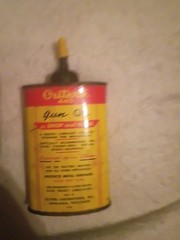 Vintage Outers 445 Gun Oil Tin and Outers Gunslick Cleaning Patches
