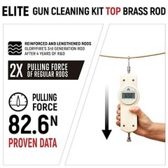 Premium Gun Cleaning Kit with Durable Brass Rods for All Calibers and Guns