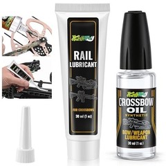Crossbow Rail Lube & Oil Set – 1 oz Lubricant & 1 oz Precision Applicator for Sm