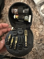 Otis Gun Cleaning Kit w/ Black Case, Bore Brush & Cloth .12 .20 .28 .35 .50