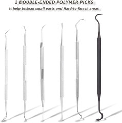 Gun Cleaning Brushes Picks Kit Set Brass Copper Steel Nylon Stainless Steel Ploy