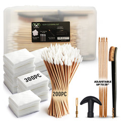 Gun Cleaning Kit – Gun Cleaning Supplies in Box – Swabs,Brush & 28″ Cleaning Rod