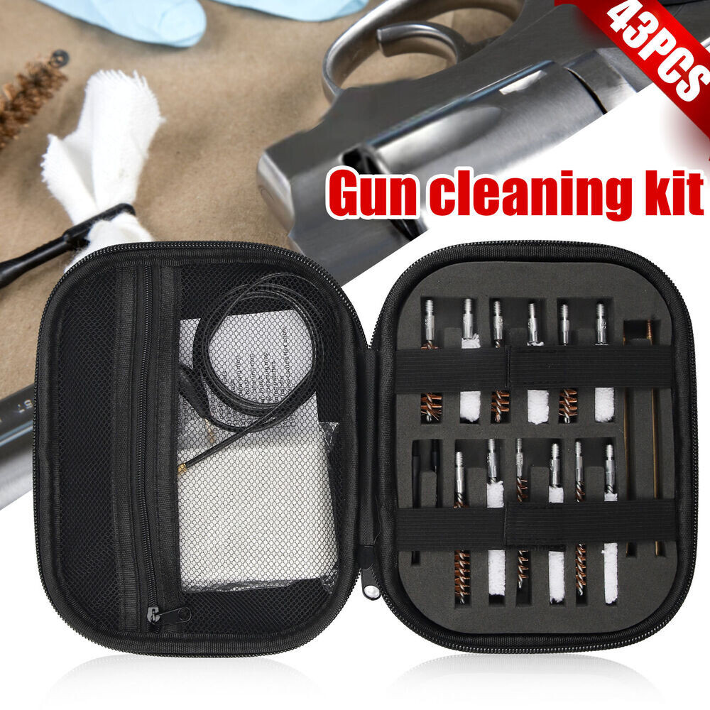 Gun Cleaning Kit .17 .22/.223/5.56MM .243 .280 .30 MultiCaliber Brushes 43PCS
