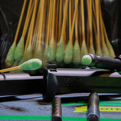 Clenzoil Field & Range Bore Stix | Pre-Saturated Gun Cleaning Cotton Swabs | Cal