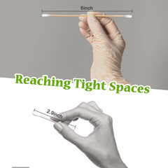 400/200 Ct 6 Inch Double-Ended Gun Cleaning Swabs with Bamboo Sticks – Ideal for